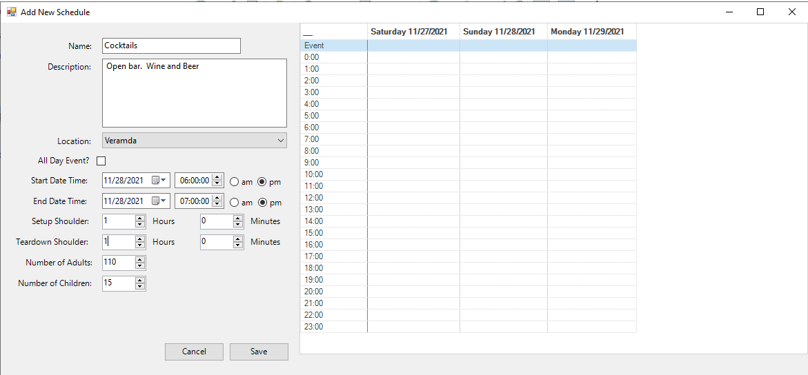 Manage Events - Buz Docs