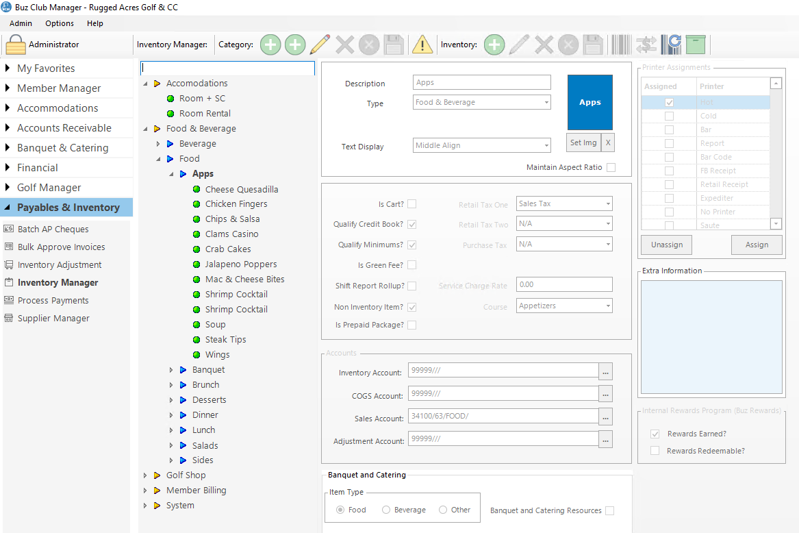 Manage Inventory Categories - Buz Docs