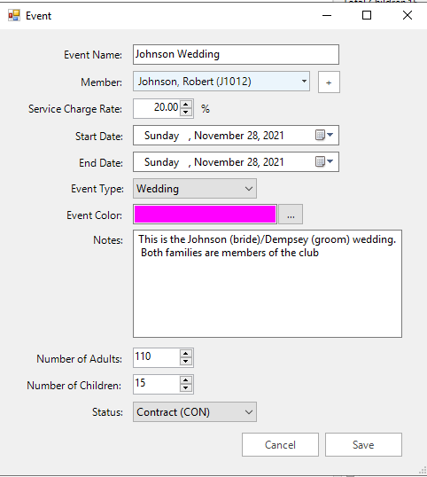 Manage Events - Buz Docs