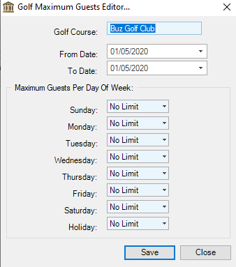 Golf Course Manager - Buz Docs